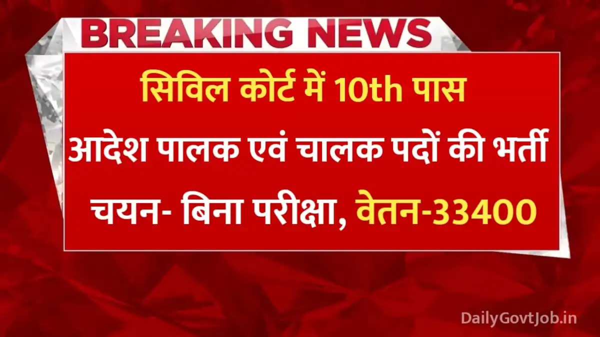 Civil Court Vacancy 2024