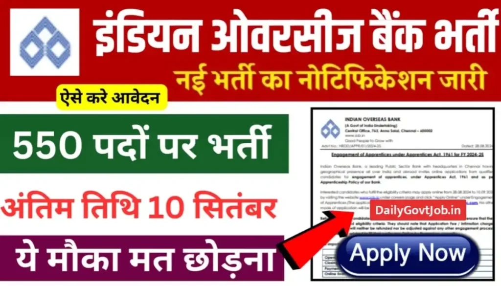 Indian Overseas Bank recruitment 2024