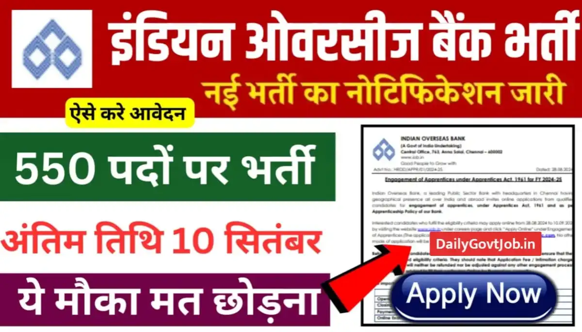 Indian Overseas Bank recruitment 2024