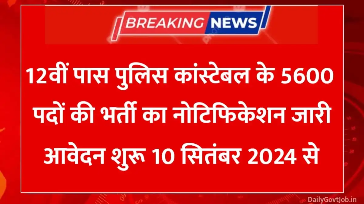 Police Constable Recruitment 2024