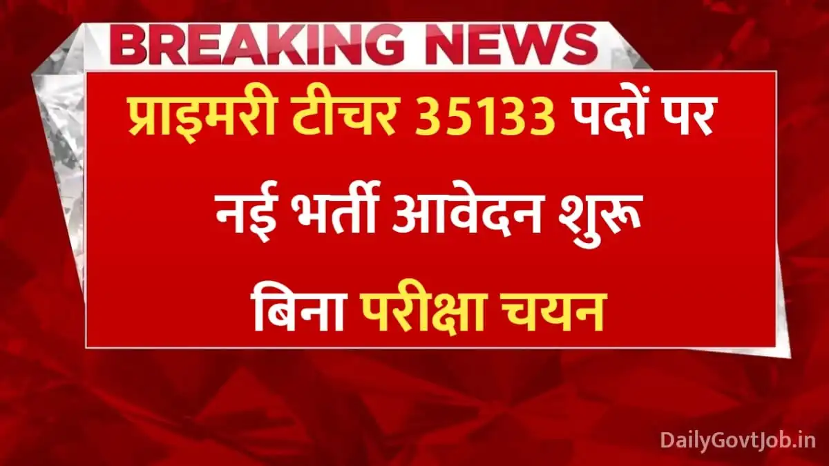 Primary Teacher Recruitment 2024
