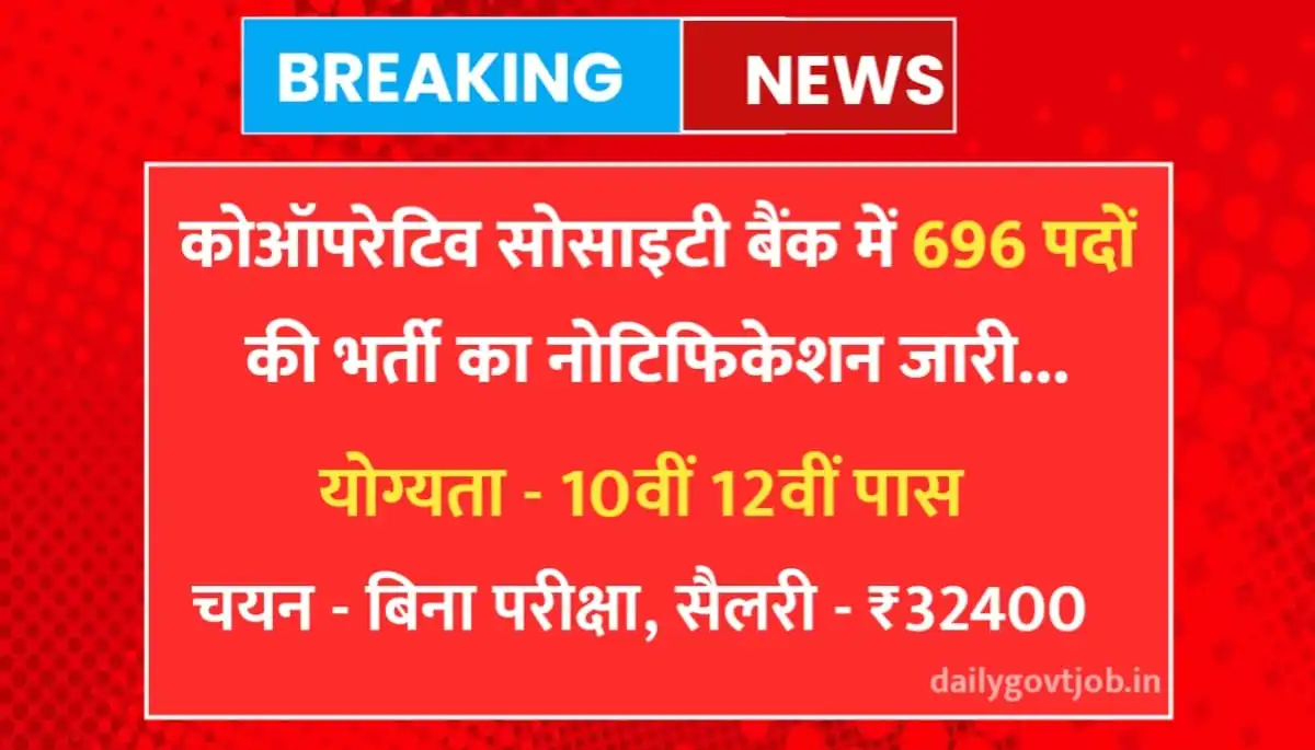 District Central Cooperative Bank Recruitment