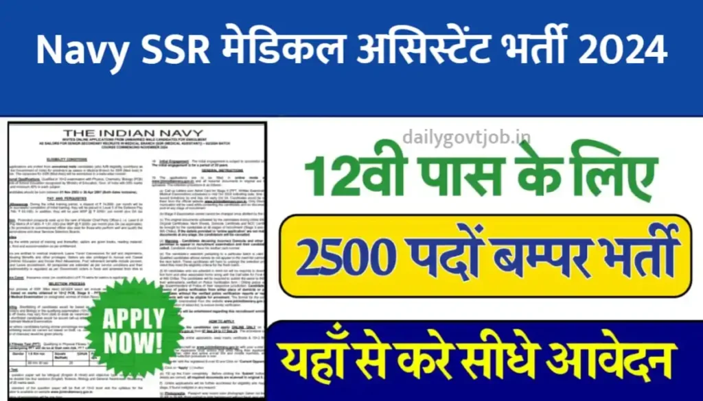 Navy SSR Vacancy 2024
