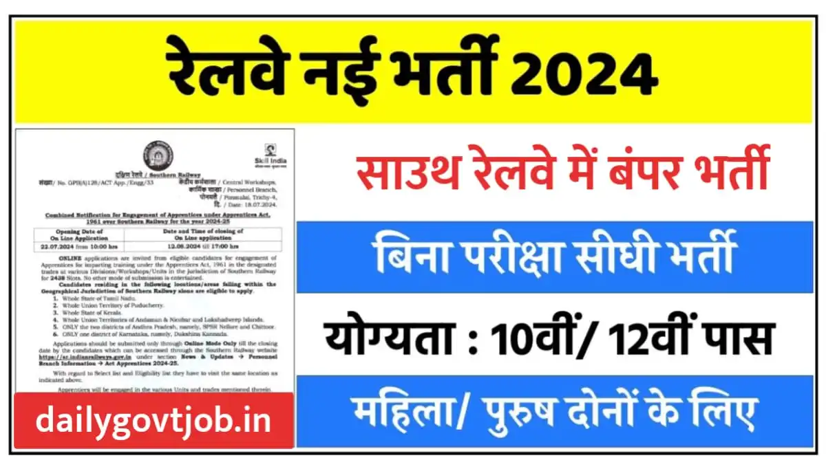 RRC SR Sports Quota Recruitment 2024