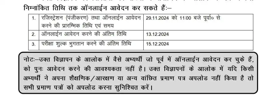Bihar Vidhan Sabha Recruitment 2024 notification