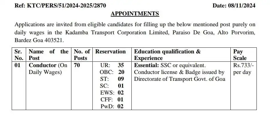 bus conductor recruitment