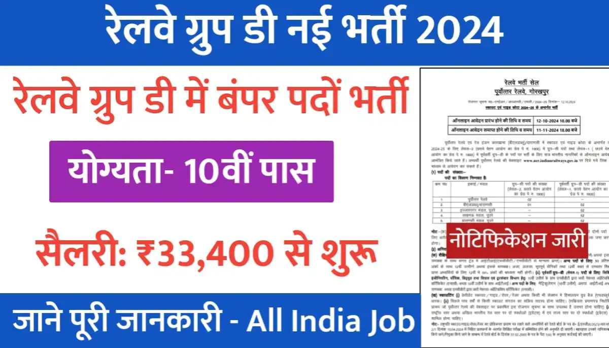 railway group d new vacancy