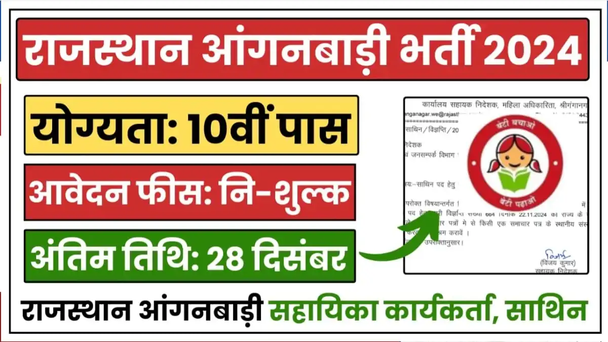 Anganwadi Bharti 2024