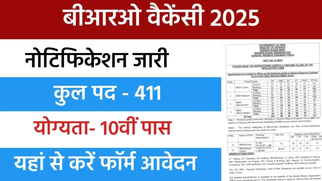 BRO Vacancy 2025