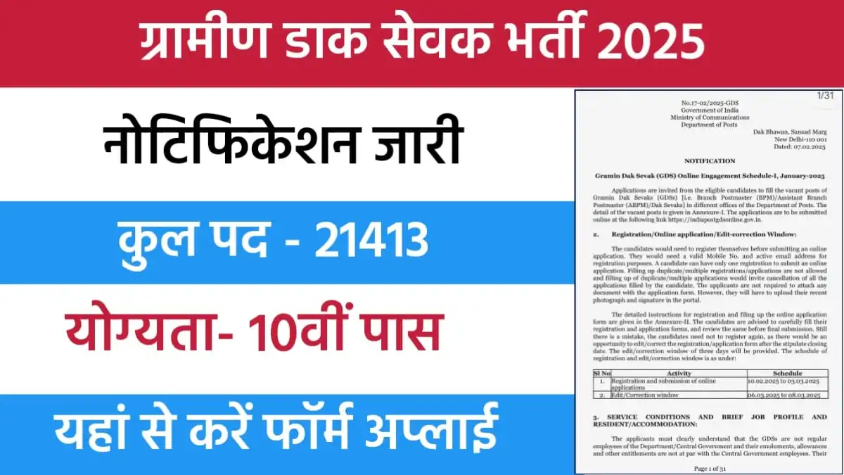 India Post GDS Vacancy