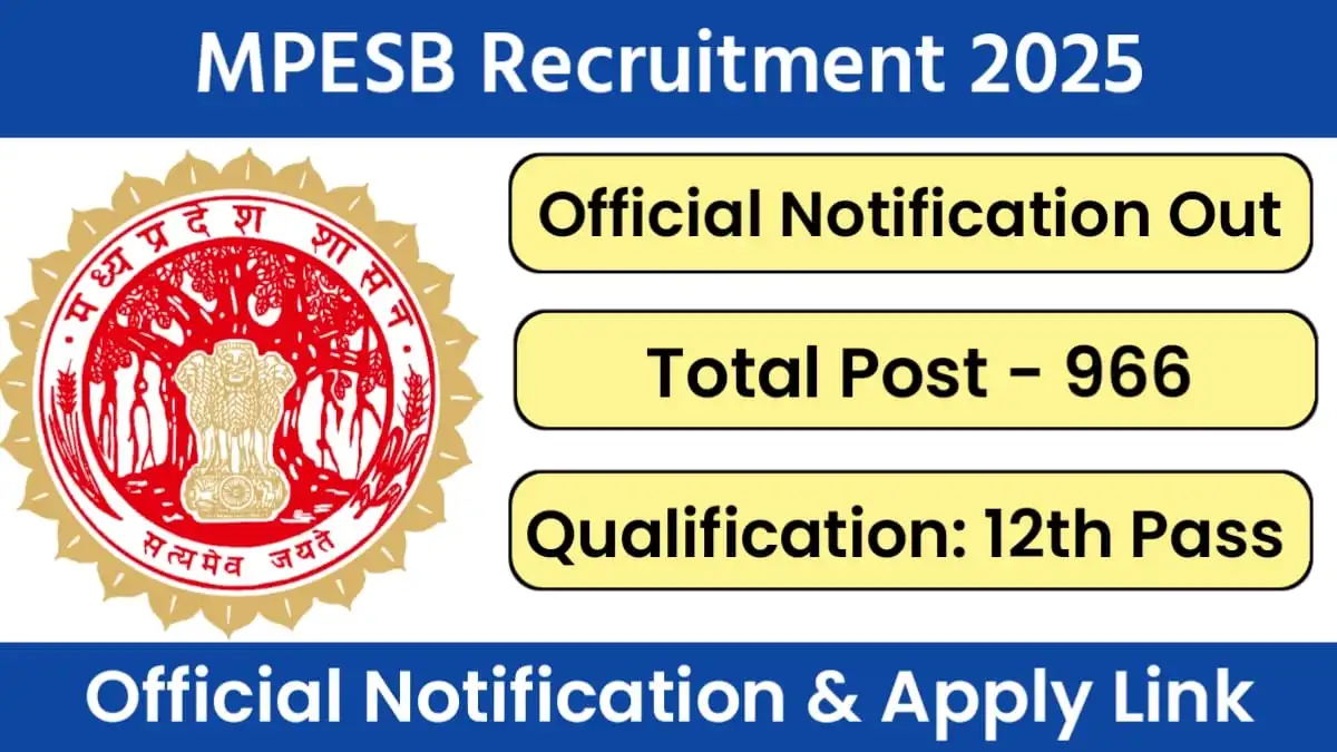 MPESB Recruitment 2025