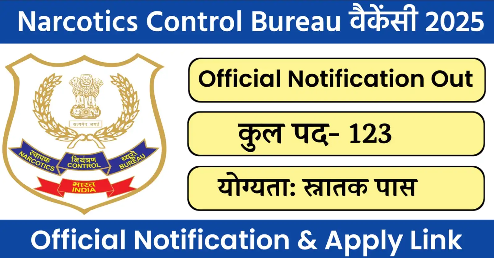 NCB Recruitment 2025