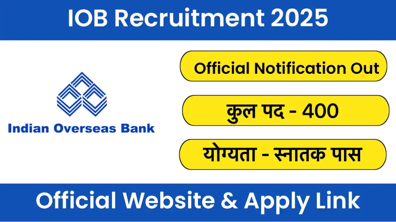 Indian Overseas Bank Recruitment 2025